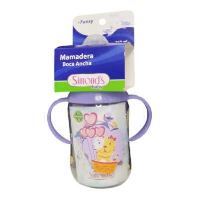 SIMONDS MAMADERA C/ASA BOCA ANCHA 260ML MORADA 