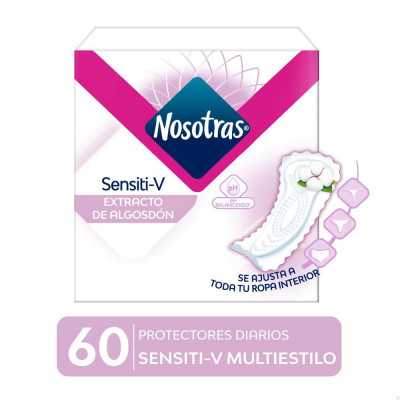 NOSOTRAS PROTECTOR DIARIO MULTIESTILO SENSITI-V 60