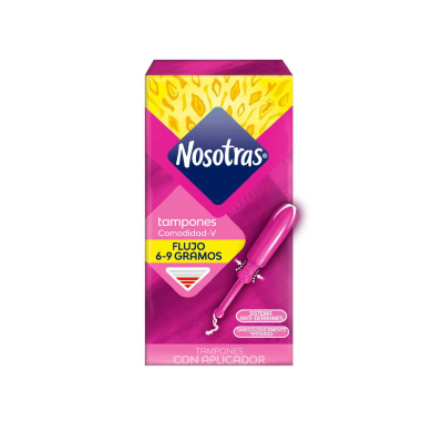 Nosotras tampones con aplicador tamaño regular x 8 unidades.