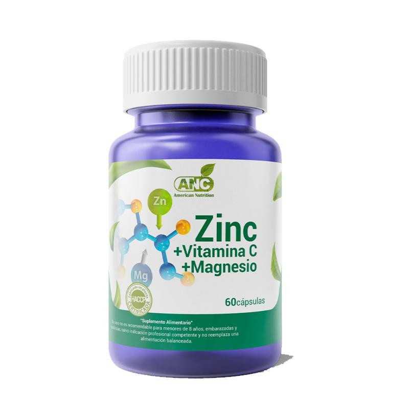 ZINC VITAMINA C MAGNESIO X 60 CAP ANC 