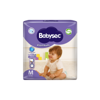 Babysec Premium pañales desechables talla M 20 unidades. Pañales Infantiles