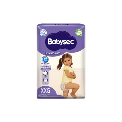 Babysec Premium pañales desechables talla XXG 14 unidades