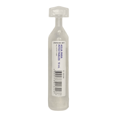 Agua estéril para inyectable x 10 ml. (Biosano)