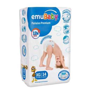 EMUBABY PAÑAL PREMIUM XG X 14 UD