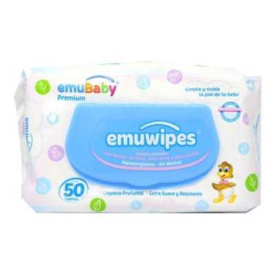 EMUWIPES TOALLITAS HUMEDAS PREMIUM C/TAPA X50