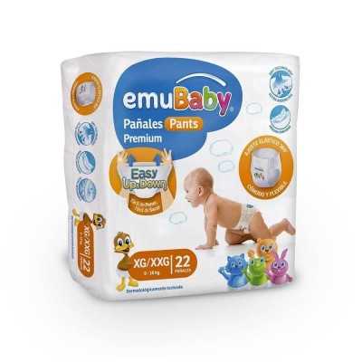 EMUBABY PANTS PAÑALES PREMIUM XG X 22 UD