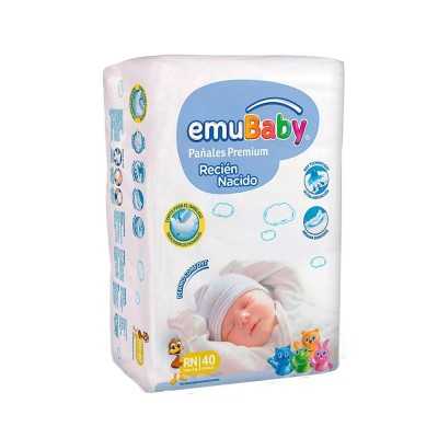 EMUBABY PAÑAL PREMIUM RN X 40UD