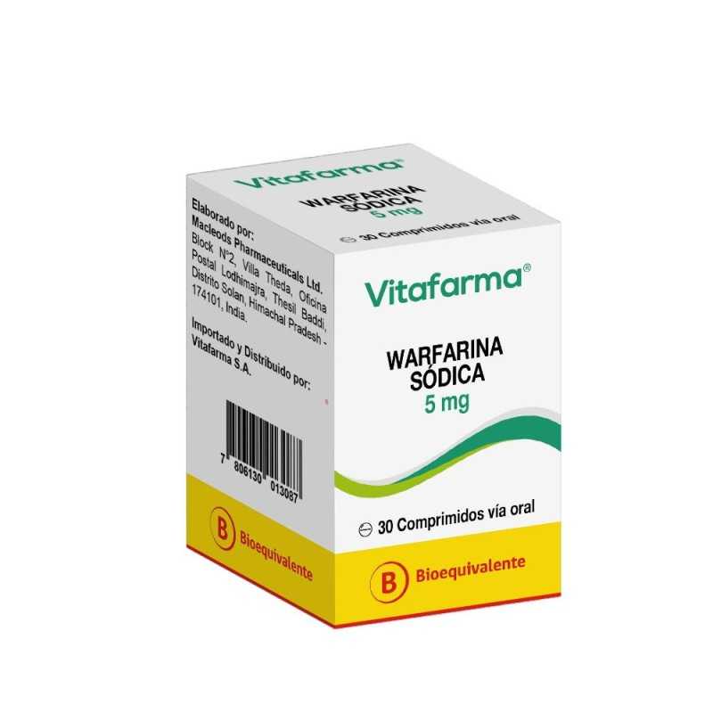 WARFARINA 5MG X30COM VITAFARMA 