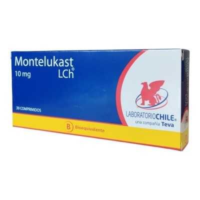 MONTELUKAST 10mg X30 COM CHILE 