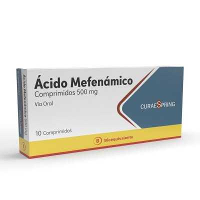 AC MEFENAMICO 500MG X10COM CURAESPRING 