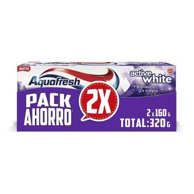 AQUAFRESH PASTA ACTIVE WHITE 160GR X2