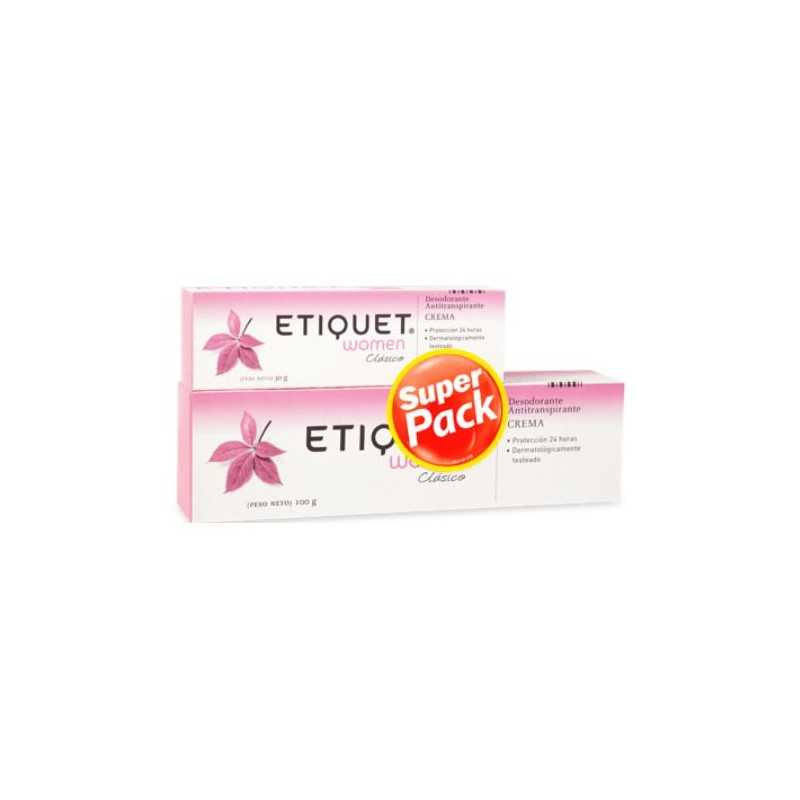 ETIQUET MUJER DESODORANTE CREMA PACK 100 30 GR 