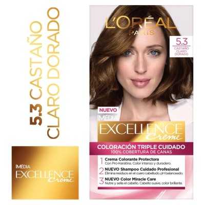EXCELLENCE CREME 5 3 CASTAÑO CLARO DORADO