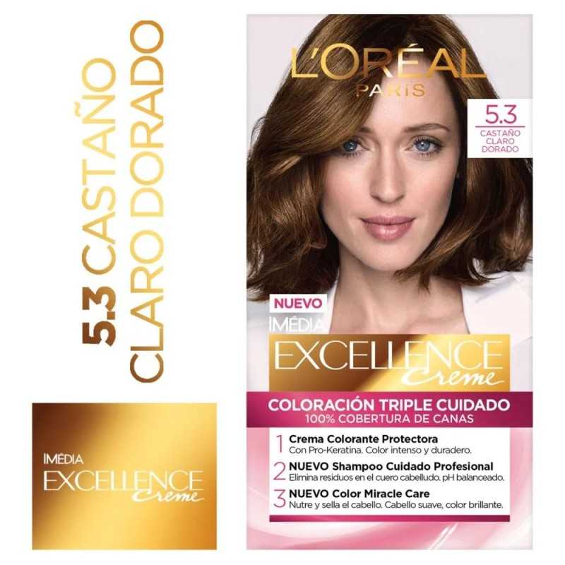 EXCELLENCE CREME 5 3 CASTAÑO CLARO DORADO