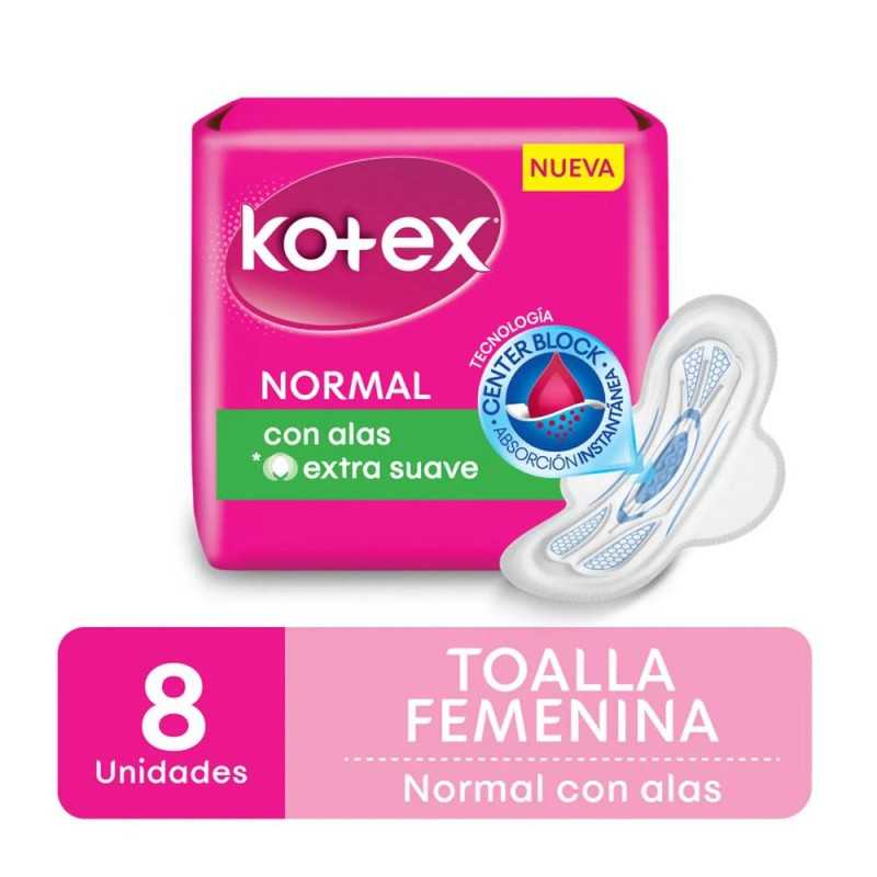 KOTEX T HIGIE NORMAL C/ALAS X8
