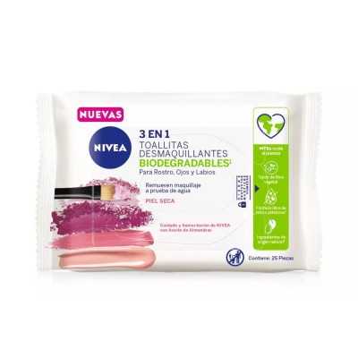 NIVEA TOALL DESMAQ 3 EN 1 SUAVE X 25