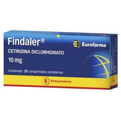 Findaler 10 mg x 30 comprimidos.