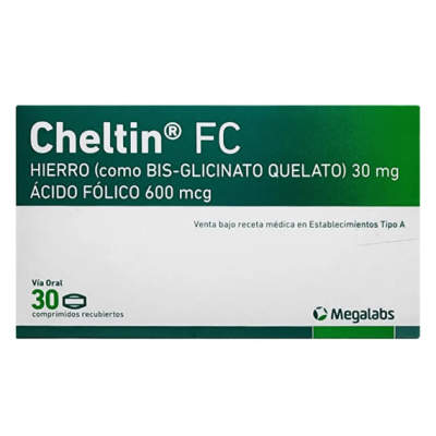 Cheltin FC x 30 comprimidos.