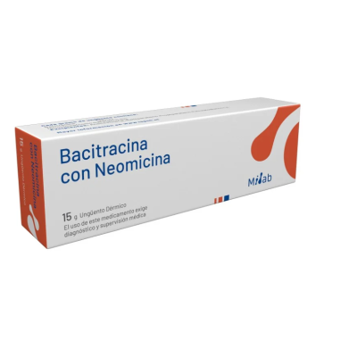 Bacitracina + Neomicina Ungüento x 15 gramos. (Mintlab)