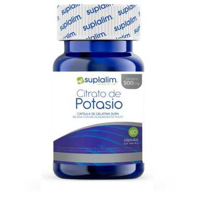 CITRATO DE POTASIO 500 MG X60CAP SUPLALIM 