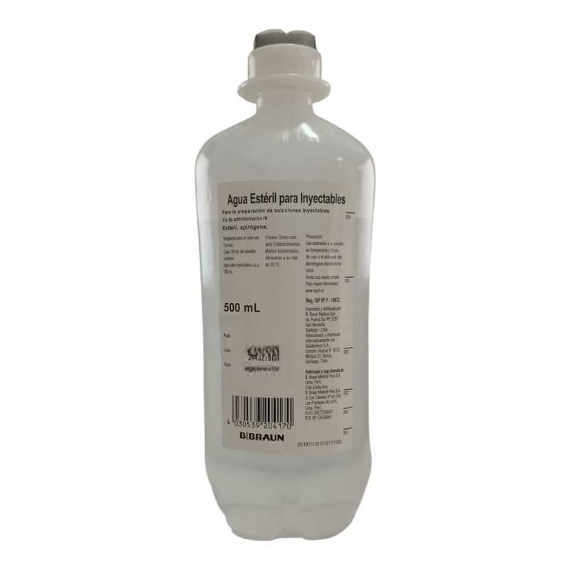 AGUA BIDESTILADA ESTERIL 500ml AP B BRAUN 