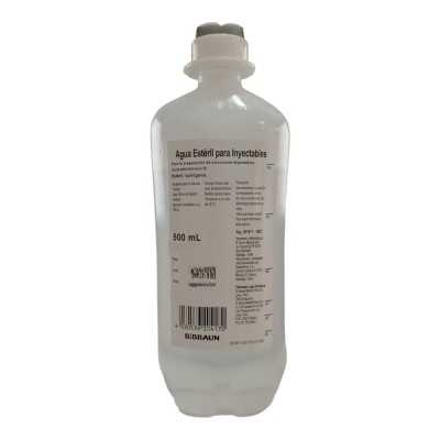 AGUA BIDESTILADA ESTERIL 500ml AP B BRAUN 