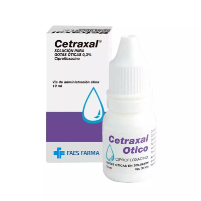 Cetraxal 0,3% solución ótica x 10 ml. (Cenabast)
