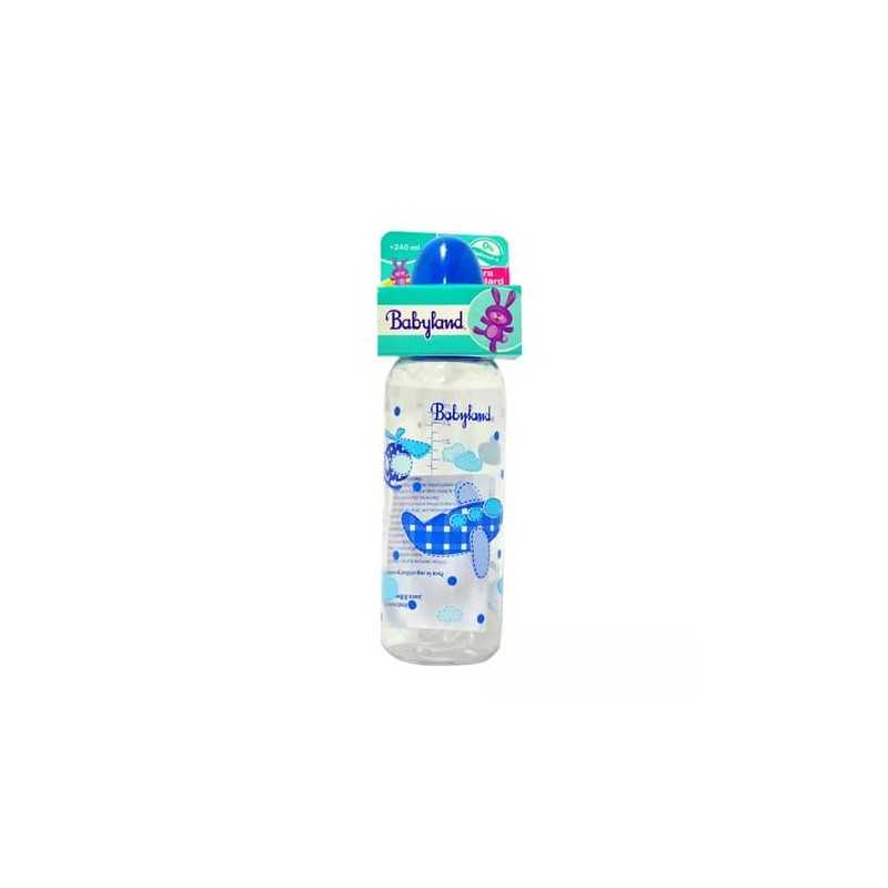 BABYLAND MAMADERA BOCA ESTANDAR 240ML AZUL 