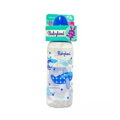 BABYLAND MAMADERA BOCA ESTANDAR 240ML AZUL 