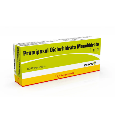 Pramipexol 1 mg x 30 comprimidos. (Opko)