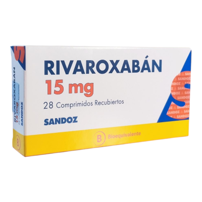 Rivaroxaban 15 mg x 28 comprimidos. (Sandoz)