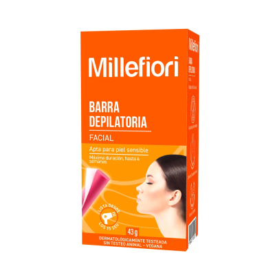 Millefiori Barra depilatoria facial piel sensible x 43 gramos.