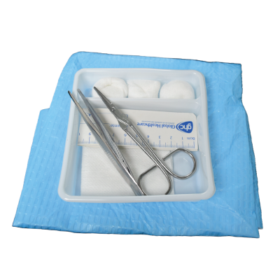 Set de curación desechable con 1 pinza (GHC)