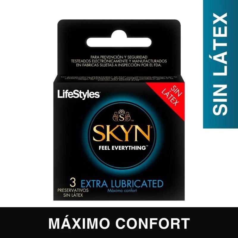 LIFESTYLES SKYN EXTRA LUBRICADO X 3 UD 