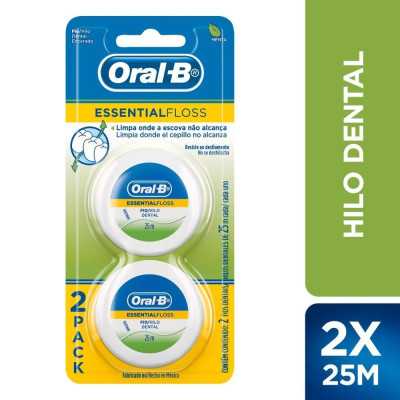ORAL-B ESSENTIAL FLOSS HILO DENTAL 2 X 25MTS