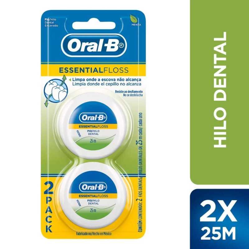 ORAL-B ESSENTIAL FLOSS HILO DENTAL 2 X 25MTS