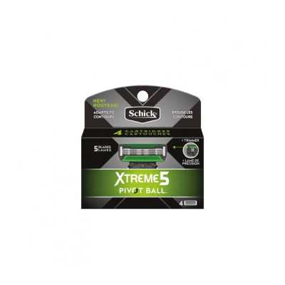 SCHICK XTREME 5 PIVOT BALL X 4 REPUESTOS