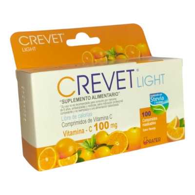 CREVET LIGHT NARANJA 100MG x100COM