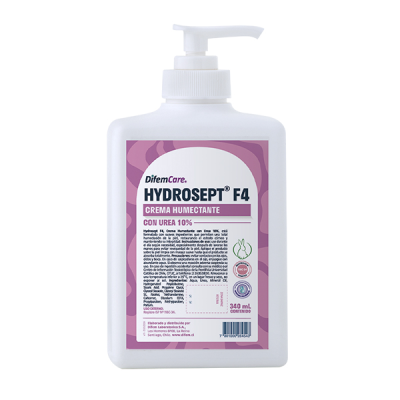 Hydrosept F4 Crema de manos con urea 10% 340 ml.