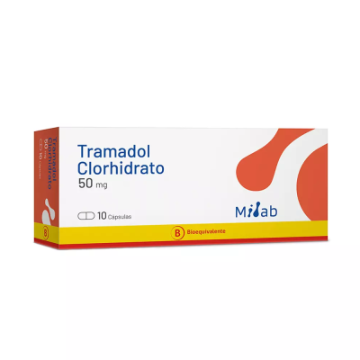 Tramadol 50 mg x 10 cápsulas. (Mintlab)