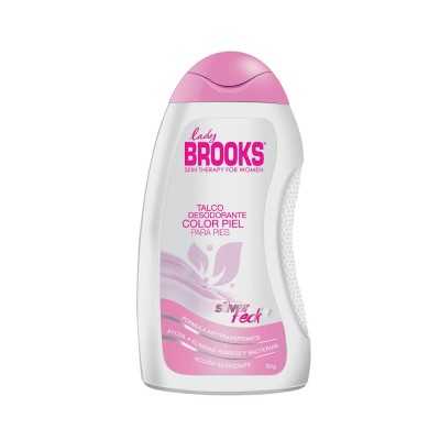 BROOKS LADY TALCO PARA PIES COLOR PIEL 80GR
