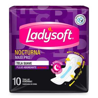 LADYSOFT T HIGIE SUAVE NOCTURNA MAXI PRO X10