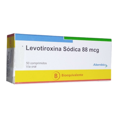 Levotiroxina 88 Mcg x 50 comprimidos. Alembic (Cenabast)