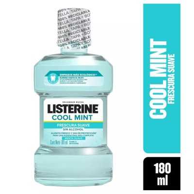 LISTERINE ENJUAGUE BUCAL COOL MINT ZERO 180ml