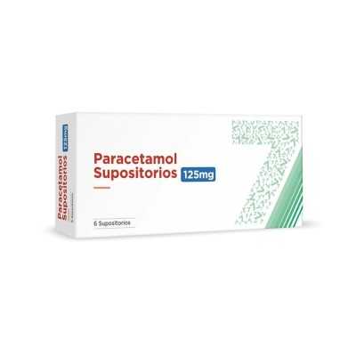 PARACETAMOL PED 125mg X6SUP SEVEN PHARMA 