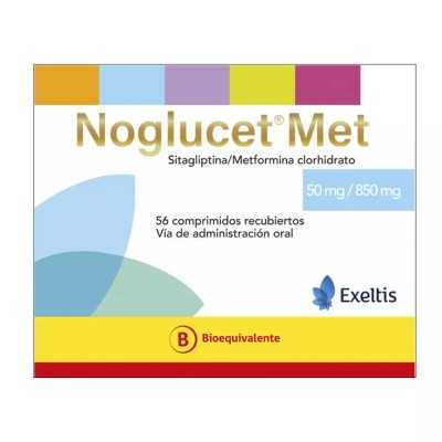 NOGLUCET MET 50/850 MG X56COM 
