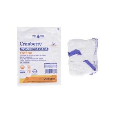 COMPRESA GASA ESTERIL 45X45 C/HILO RADIO X5U CRAN