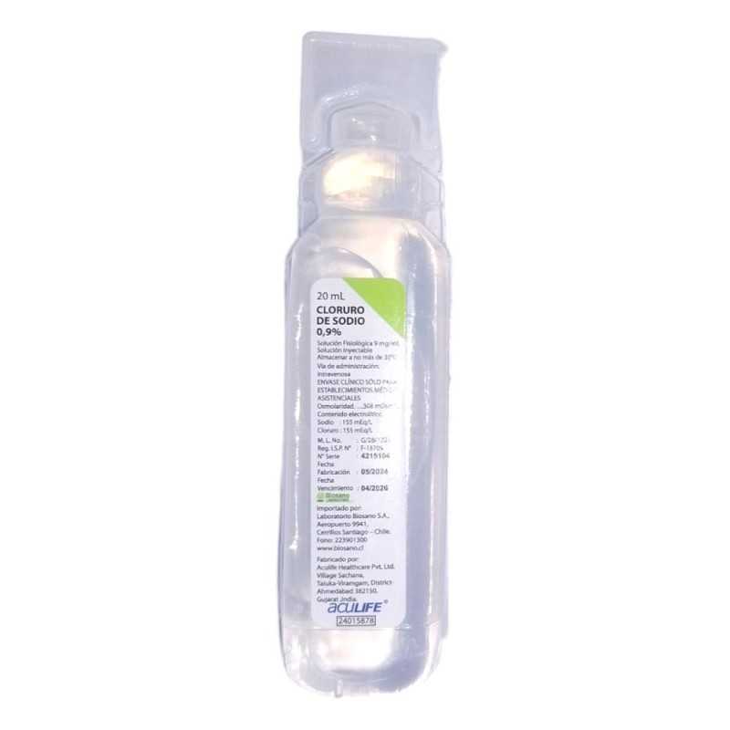 CLORURO DE SODIO 0 9 AP 20ml ACULIFE 