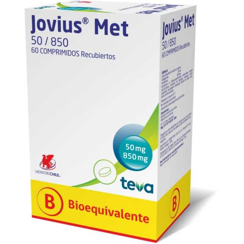 JOVIUS MET 50/850 MG 60COM JOVIUS MET 50/850 MG 60COM