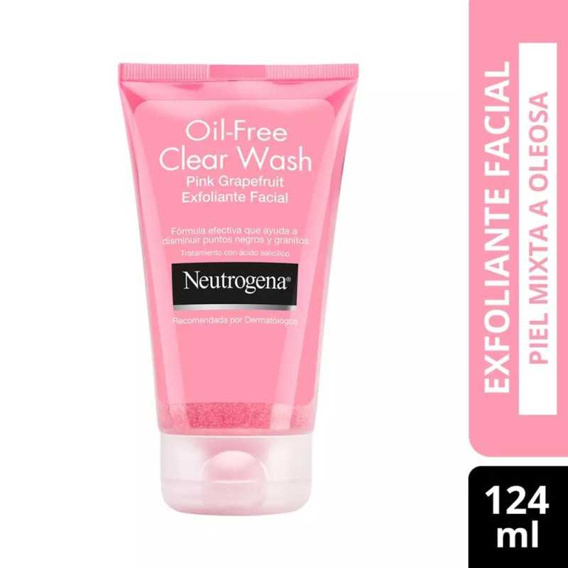 NEUTROGENA OIL-FREE CLEAR WASH EXFOLIANTE FACIAL